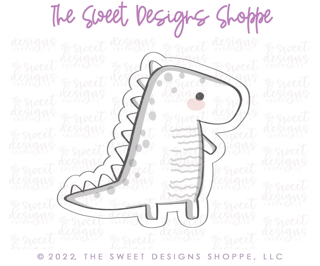 Cookie Cutters - Modern T-Rex - Cookie Cutter - The Sweet Designs Shoppe - - ALL, Animal, Birthday, Cookie Cutter, Dino, dinosaur, Dinosaurs, kid, kids, Kids / Fantasy, prehistoric, Promocode