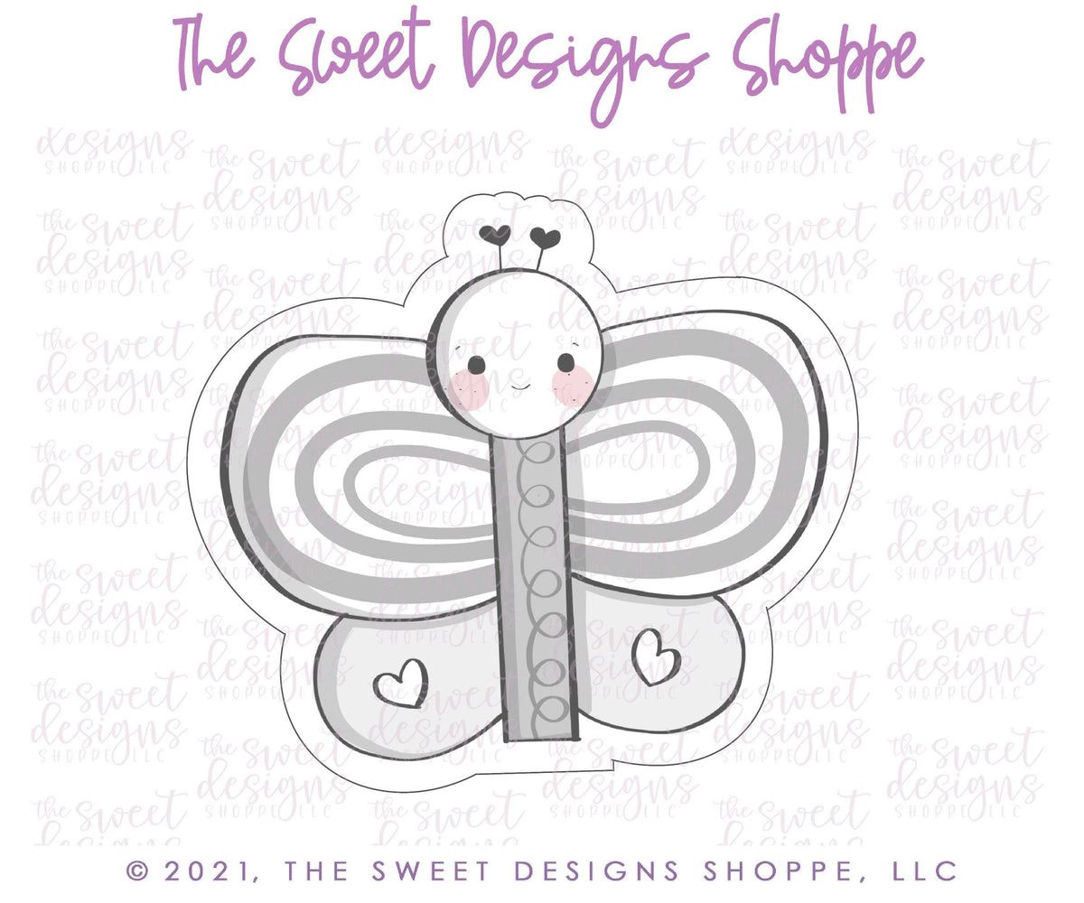 Cookie Cutters - Modern Valentine Butterfly - Cookie Cutter - The Sweet Designs Shoppe - TSDS - - ALL,Animal,Animals,Animals and Insects,Cookie Cutter,Easter / Spring,insect,Insects,Promocode,Spring,STL,Summer,valentine,valentines
