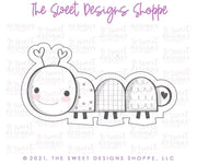 Cookie Cutters - Modern Valentine Caterpillar - Cookie Cutter - The Sweet Designs Shoppe - TSDS - - ALL,Animal,Animals,Animals and Insects,Cookie Cutter,Easter / Spring,Promocode,Spring,STL,valentine,valentines