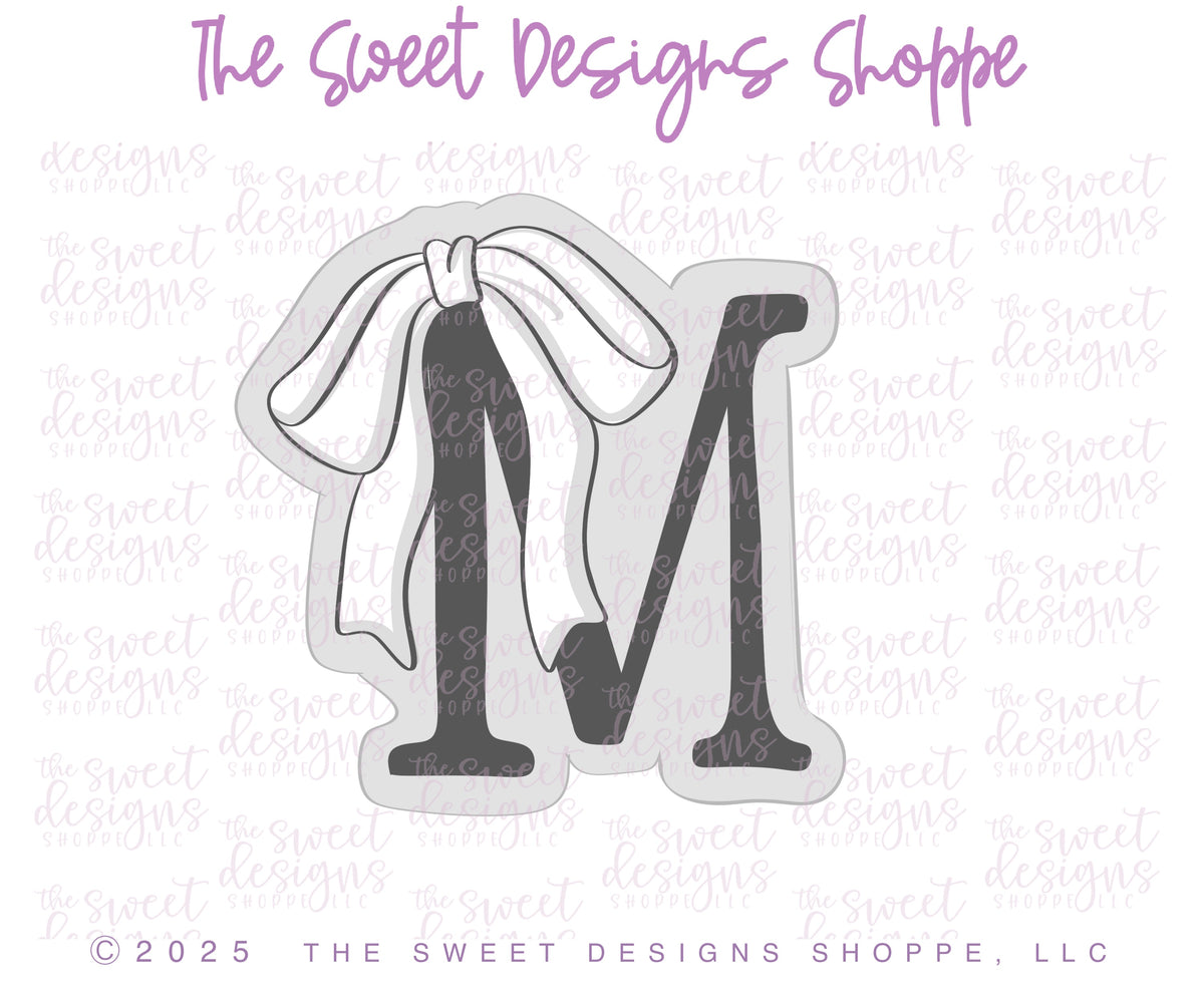 Cookie Cutters - MOM Coquette Letters Set - Set of 2 - Cookie Cutters - The Sweet Designs Shoppe - TSDS - - ALL,Cookie Cutter,MOM,Mom Plaque,mother,Mothers Day,Plaque,Plaques,PLAQUES HANDLETTERING,Promocode,regular sets,set,STL