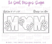 Cookie Cutters - MOM with Geometric Floral Heart - Cookie Cutters - The Sweet Designs Shoppe - TSDS - - ALL,Cookie Cutter,Flower,Flowers,Leaves and Flowers,Mini Sets,MOM,mother,mothers DAY,Nature,Promocode,regular sets,set,Trees Leaves and Flowers,valentine,valentines