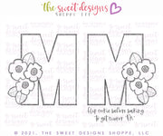 Cookie Cutters - MOM with Geometric Floral Heart - Cookie Cutters - The Sweet Designs Shoppe - TSDS - - ALL,Cookie Cutter,Flower,Flowers,Leaves and Flowers,Mini Sets,MOM,mother,mothers DAY,Nature,Promocode,regular sets,set,Trees Leaves and Flowers,valentine,valentines