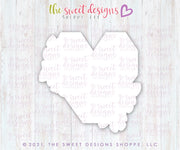 Cookie Cutters - MOM with Geometric Floral Heart - Cookie Cutters - The Sweet Designs Shoppe - TSDS - - ALL,Cookie Cutter,Flower,Flowers,Leaves and Flowers,Mini Sets,MOM,mother,mothers DAY,Nature,Promocode,regular sets,set,Trees Leaves and Flowers,valentine,valentines