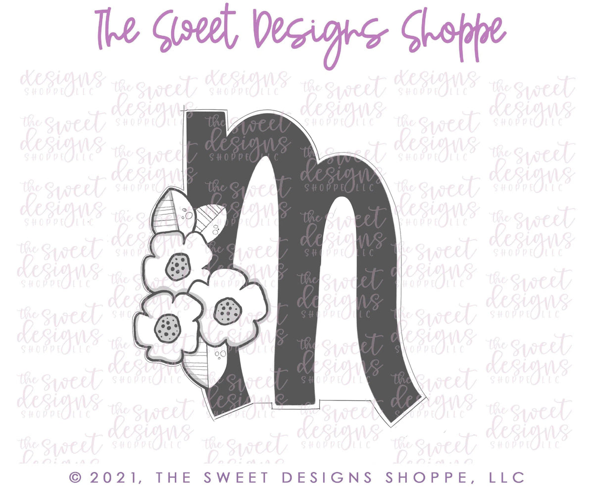 Cookie Cutters - MOM with Mother's Day Floral Heart- Cookie Cutters - The Sweet Designs Shoppe - TSDS - - ALL,Cookie Cutter,Flower,Flowers,Leaves and Flowers,Mini Sets,MOM,mother,mothers DAY,Nature,Promocode,regular sets,set,STL,Trees Leaves and Flowers