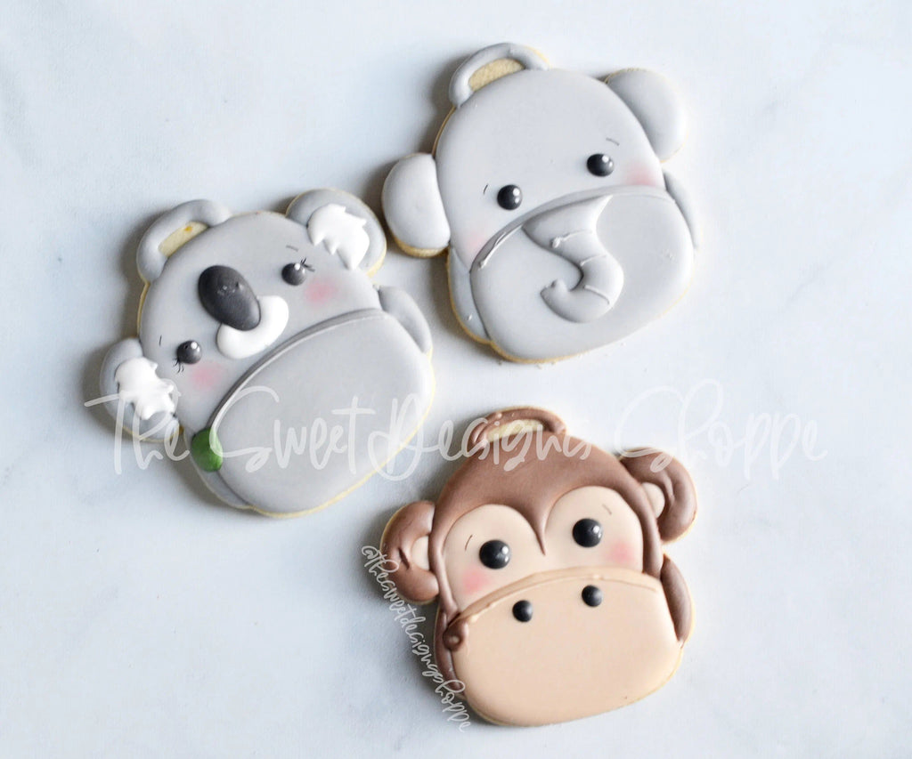 Cookie Cutters - Monkey Backpack (Koala , Elephant ) - Cookie Cutter - The Sweet Designs Shoppe - TSDS - - Accesories,Accessories,ALL,Animal,Animals,Animals and Insects,back to school,Clothing / Accessories,Cookie Cutter,Elephant,Grad,graduations,Koala,Promocode,School,School / Graduation,School Bus