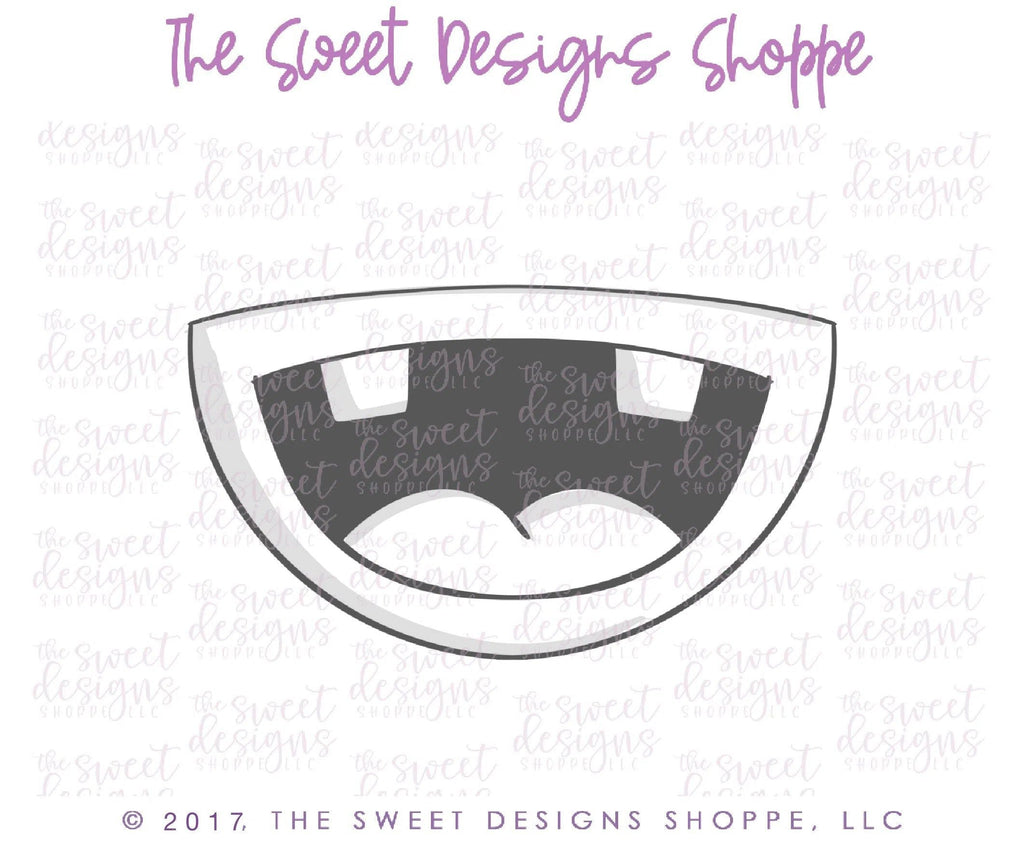 Cookie Cutters - Monster Mouth One v2- Cookie Cutter - The Sweet Designs Shoppe - - ALL, Cookie Cutter, Fall / Halloween, Halloween, Kids / Fantasy, monster, Monsters, Monsters and Zombies, mouth, Promocode, trick or treat, zombie, Zombies