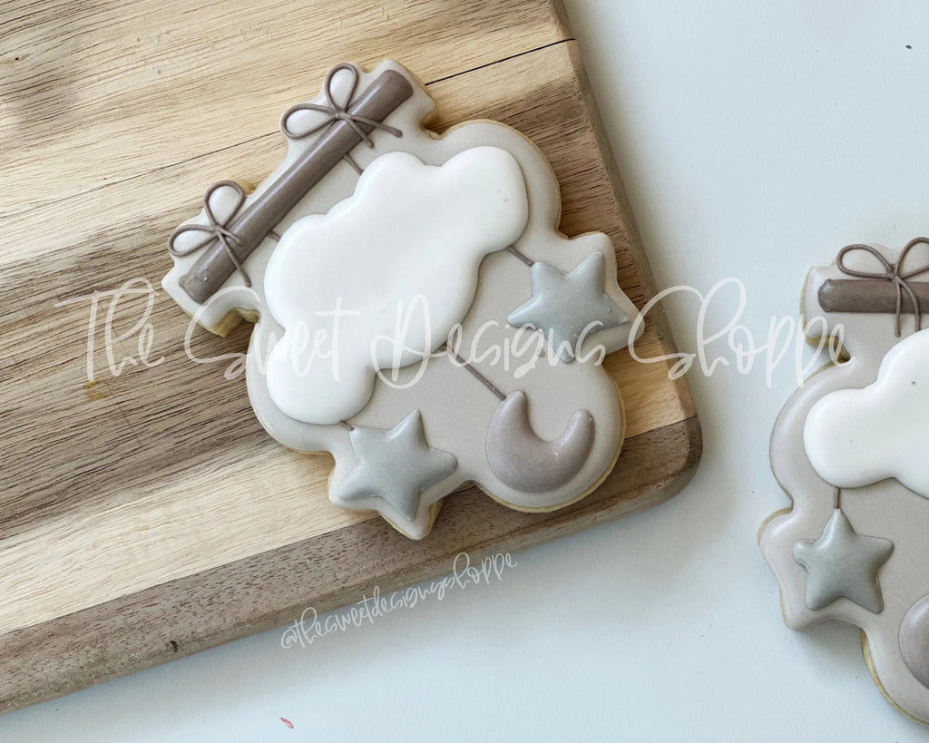 Cookie Cutters - Moon and Stars Baby Mobile - Cookie Cutter - The Sweet Designs Shoppe - - ALL, Baby, Baby / Kids, baby toys, Cookie Cutter, kids, Promocode, toy, toys