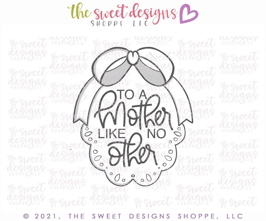 Cookie Cutters - Mother Like no other - Plaque - Cookie Cutter - The Sweet Designs Shoppe - - ALL, Cookie Cutter, MOM, Mom Plaque, mother, Mothers Day, Plaque, Plaques, PLAQUES HANDLETTERING, Promocode