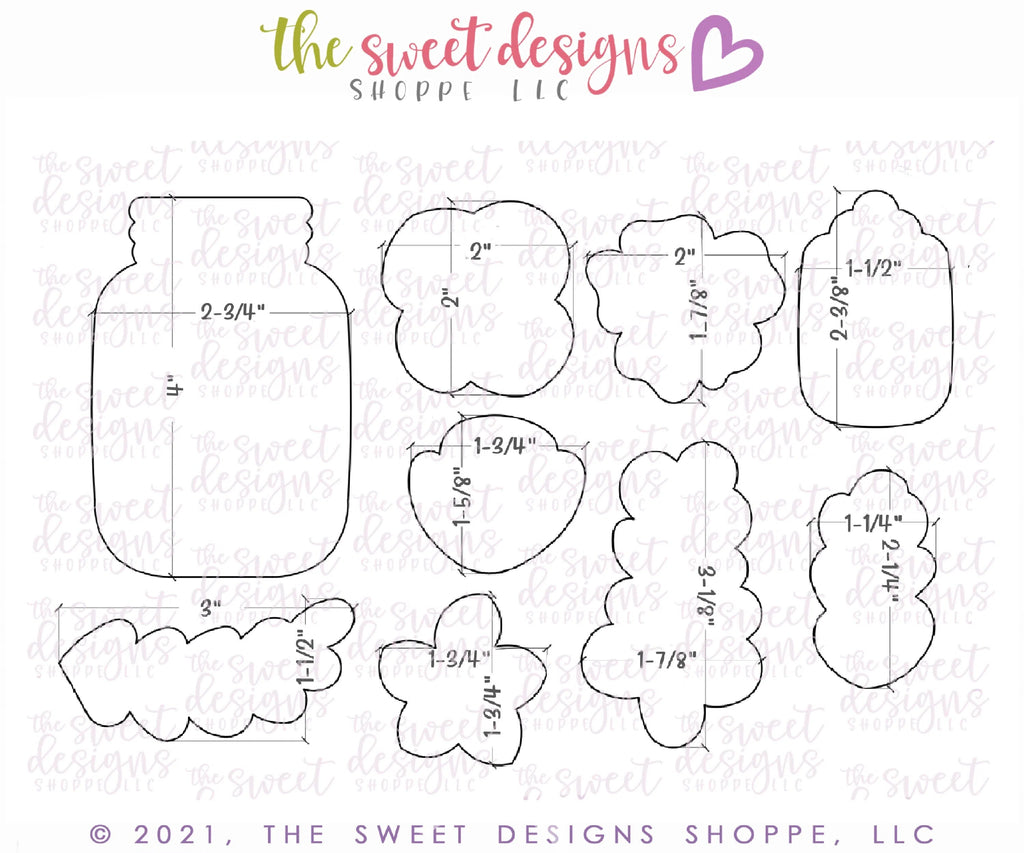 Cookie Cutters - Mothers Day Bouquet Platter Set with Mason Jar - Cookie Cutters - Sweet Designs Shoppe - 9 piece set- Mothers Day Bouquet Platter - 2022EasterTop, ALL, Cookie Cutter, Easter / Spring, Flowers, Mini Sets, mother, Mothers Day, mug, mugs, Nature, NURSE APPRECIATION, Promocode, set, teacher appreciation, Valentine, Valentines, valentines collection 2018, Valentines couples, valentines2020-2