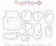 Cookie Cutters - Mothers Day Bouquet Platter Set with Vase - Cookie Cutters - The Sweet Designs Shoppe - TSDS - - ALL,Cookie Cutter,Easter / Spring,Flowers,Mini Sets,mother,Mothers Day,mug,mugs,Nature,NURSE APPRECIATION,Promocode,set,teacher appreciation,Valentine,Valentines,Valentines couples