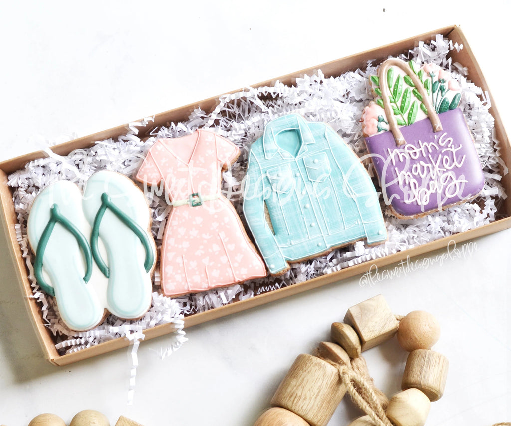 Cookie Cutters - Mother's Day Fashion Set- Cookie Cutters - Sweet Designs Shoppe - Set of 4 - Regular Size Cutters - Accesories, Accessories, accessory, ALL, Clothing / Accessories, Cookie Cutter, Fashion, Mini Sets, MOM, mother, mothers DAY, Promocode, regular sets, set