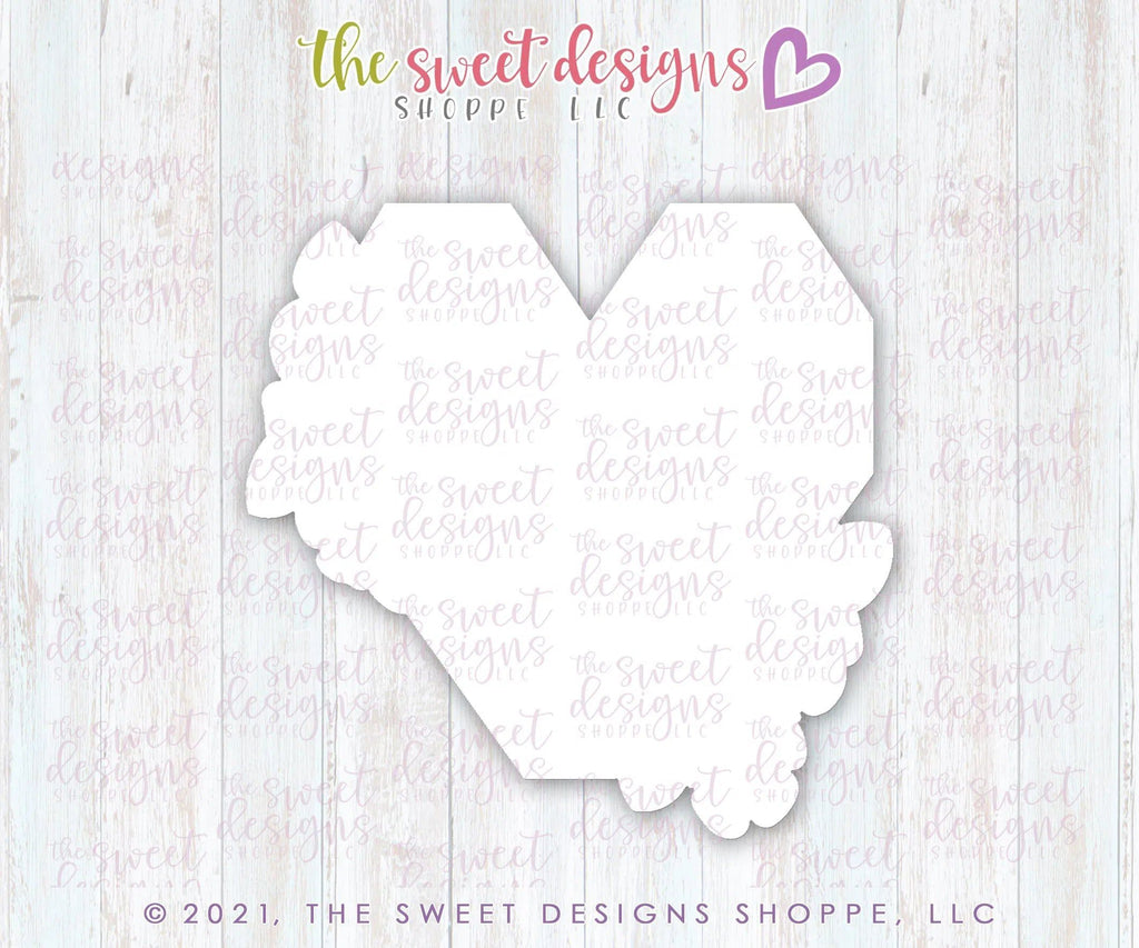 Cookie Cutters - Mother's Day Geometric Floral Heart - Cookie Cutter - The Sweet Designs Shoppe - - ALL, Cookie Cutter, MOM, mother, Mothers Day, Promocode, valentines, Wedding