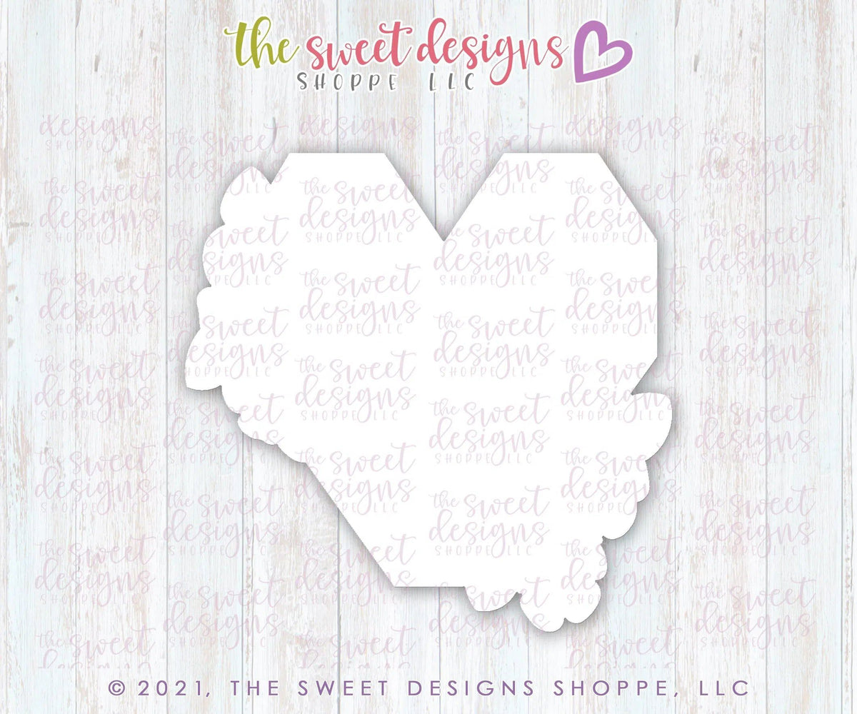 Cookie Cutters - Mother's Day Geometric Floral Heart - Cookie Cutter - The Sweet Designs Shoppe - TSDS - - ALL,Cookie Cutter,MOM,mother,Mothers Day,Promocode,valentines,Wedding,Wedding Favors