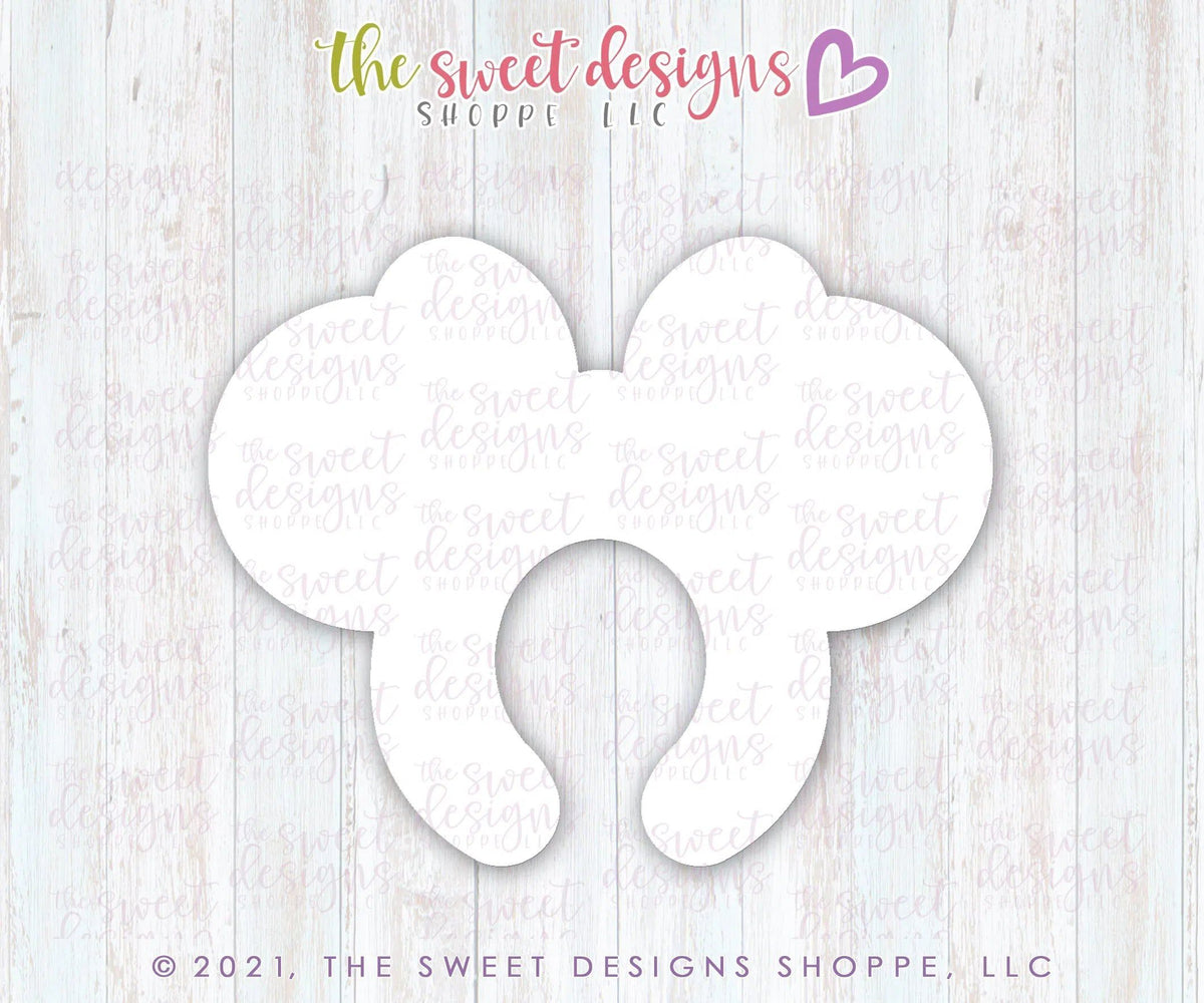 Cookie Cutters - Mouse Ears with Bow - Cookie Cutter - The Sweet Designs Shoppe - TSDS - - ALL,Birthday,Cookie Cutter,Hobbies,kids,Kids / Fantasy,mouse,Promocode,STL,summer,Theme Park,Travel
