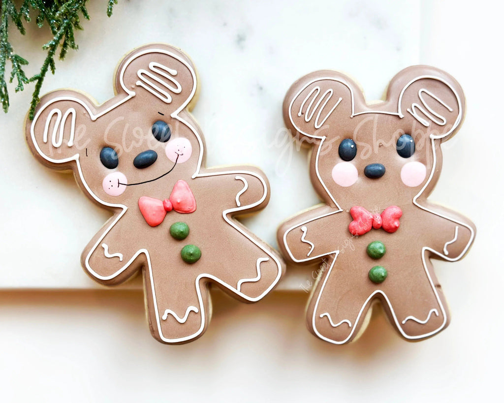 Cookie Cutters - Mouse GingerBoy- Cookie Cutter - The Sweet Designs Shoppe - - ALL, Christmas, Christmas / Winter, Christmas Cookies, Cookie Cutter, Ginger bread, Gingerboy, Gingerbread, modern, Promocode