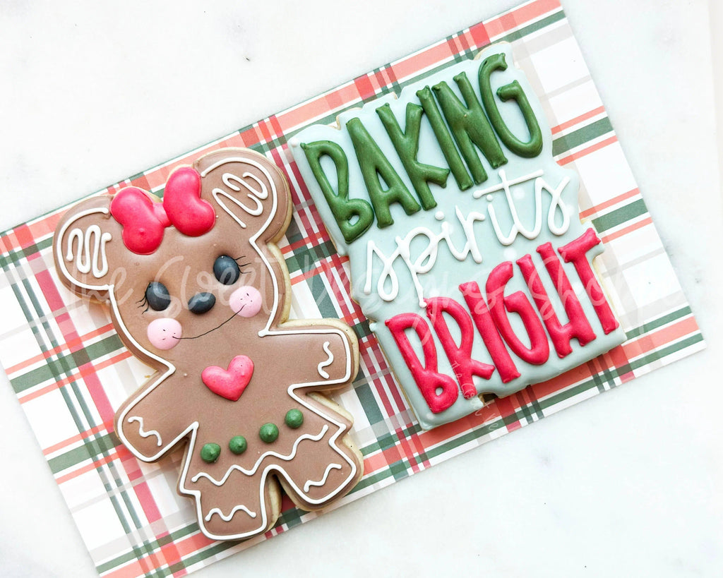 Cookie Cutters - Mouse Gingers and BAKING spirits BRIGHT Plaque Set - Cookie Cutters set - Set of 3 - Cookie Cutters - The Sweet Designs Shoppe - TSDS - - ALL,Christmas,Christmas / Winter,Cookie Cutter,Ginger boy,ginger bread,Ginger girl,Ginger set,Gingerboy,gingerbread,gingerbread man,Gingergirl,Mini Sets,Promocode,regular sets,set,STL