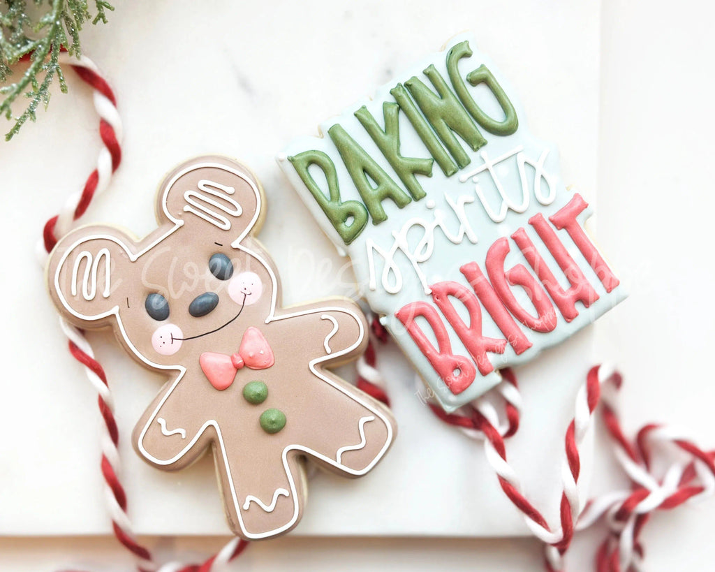 Cookie Cutters - Mouse Gingers and BAKING spirits BRIGHT Plaque Set - Cookie Cutters set - Set of 3 - Cookie Cutters - The Sweet Designs Shoppe - TSDS - - ALL,Christmas,Christmas / Winter,Cookie Cutter,Ginger boy,ginger bread,Ginger girl,Ginger set,Gingerboy,gingerbread,gingerbread man,Gingergirl,Mini Sets,Promocode,regular sets,set,STL