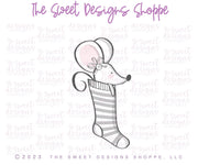 Cookie Cutters - Mouse in Stocking - Cookie Cutter - The Sweet Designs Shoppe - TSDS - - ALL,Animal,Animals,Animals and Insects,bestillbakery,Christmas,Christmas / Winter,Cookie Cutter,fantasy,Holiday,kids,Kids / Fantasy,Megan Hamer,mice,mouse,Promocode,STL,Winter