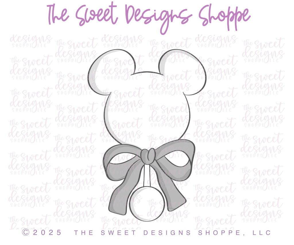 Cookie Cutters - Mouse Rattle - Cookie Cutter - The Sweet Designs Shoppe - - ALL,Baby,baby girl,baby rattle,Baby Shower,Bow,Cookie Cutter,new,Promocode,rattle,Snack Theme park,STL,Theme Park,Theme park Snack