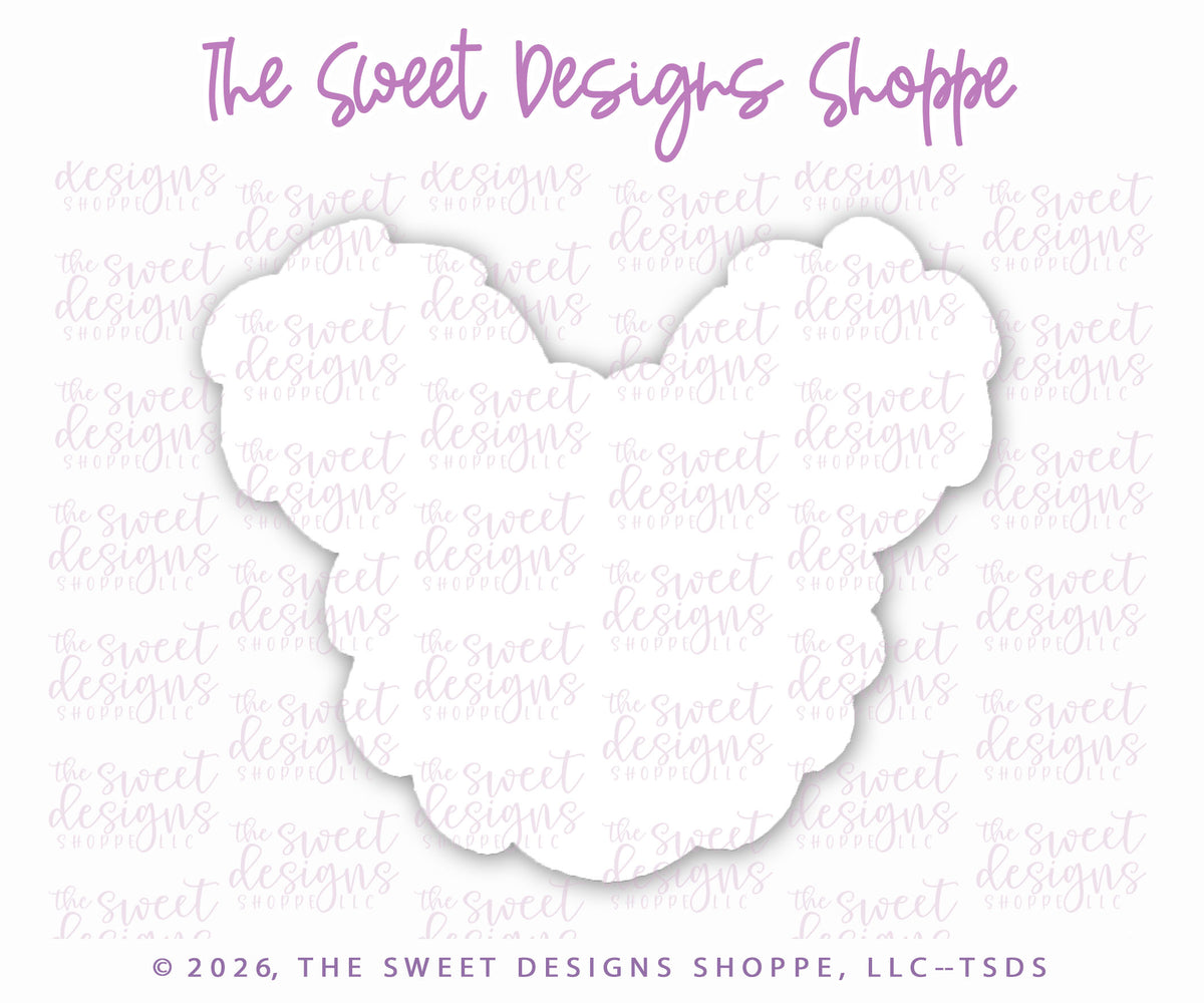 Cookie Cutters - Mouse Wreath - Cookie Cutter - The Sweet Designs Shoppe - TSDS - - ALL,Christmas,Christmas / Winter,Cookie Cutter,new,Promocode,Snack Theme park,STL,Theme Park,Theme park Snack