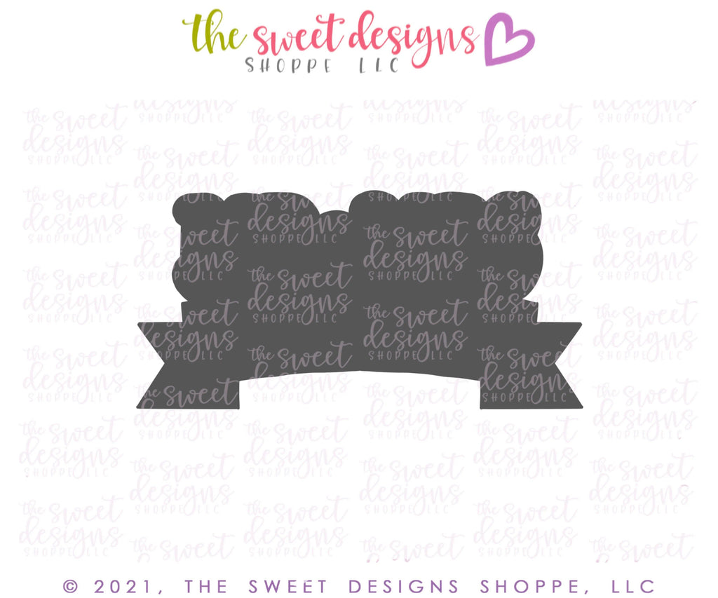 Cookie Cutters - Mr & Mrs Plaque with Ribbon v2- Cookie Cutter - The Sweet Designs Shoppe - - ALL, Bunting, Cookie Cutter, cookie cutters, Customize, Lettering, Plaque, Promocode, Wedding