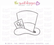 Cookie Cutters - Mr. Haters Hat - Cookie Cutter - The Sweet Designs Shoppe - TSDS - - Accesories,Alice,ALL,Clothing / Accessories,Cookie Cutter,kids,Kids / Fantasy,Promocode,STL,Wonderland