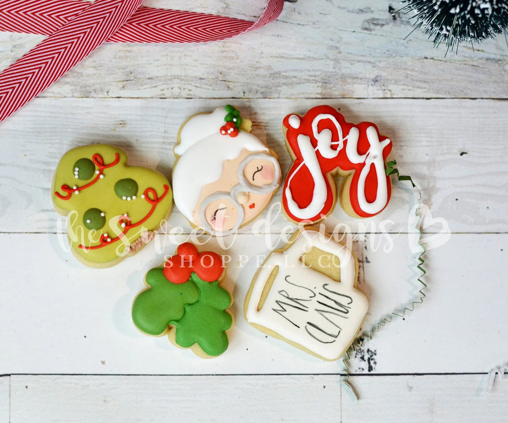 Cookie Cutters - Mrs Claus Set - Cookie Cutters - The Sweet Designs Shoppe - TSDS - - ALL,Christmas / Winter,Cookie Cutter,Mini Sets,mug,mugs,Promocode,regular sets,Santa,set,Tiny Set,Tiny sets