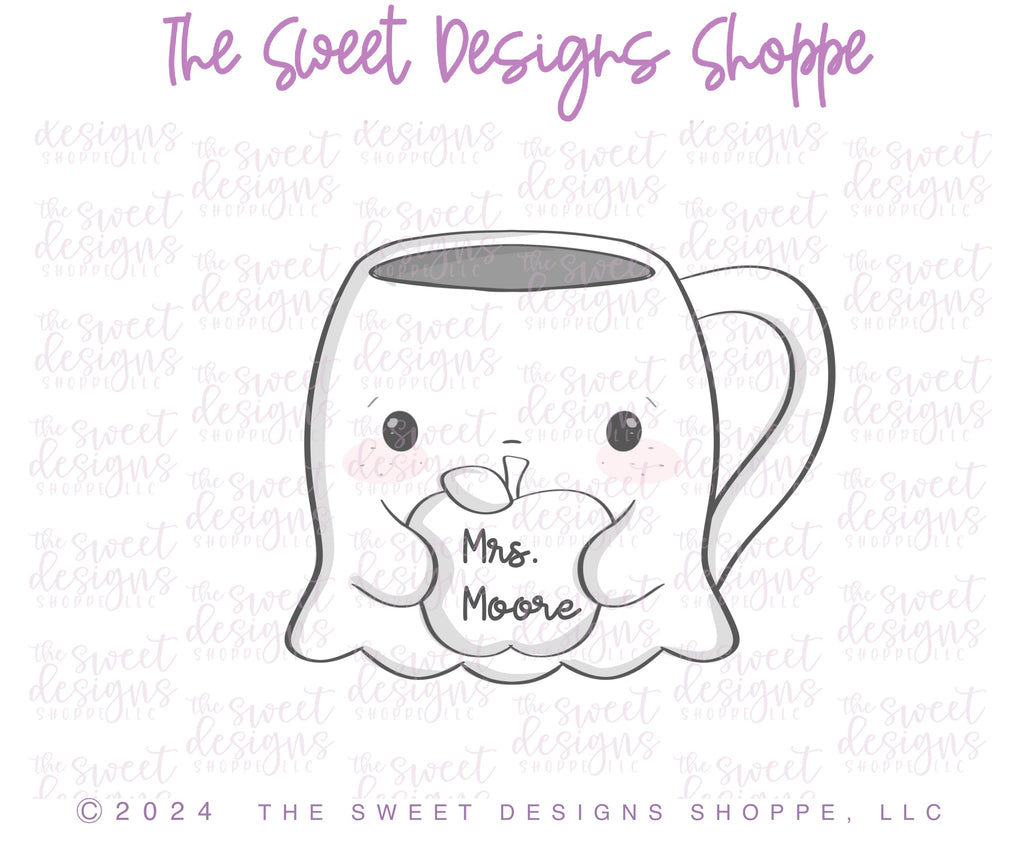 Cookie Cutters - Mrs Ghost Mug - Cookie Cutter - The Sweet Designs Shoppe - - ALL, Cookie Cutter, halloween, new, Promocode