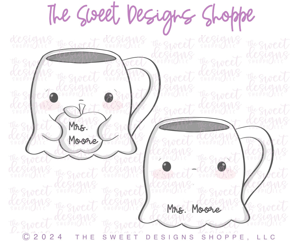 Cookie Cutters - Mrs Ghost Mug - Cookie Cutter - The Sweet Designs Shoppe - - ALL, Cookie Cutter, halloween, new, Promocode