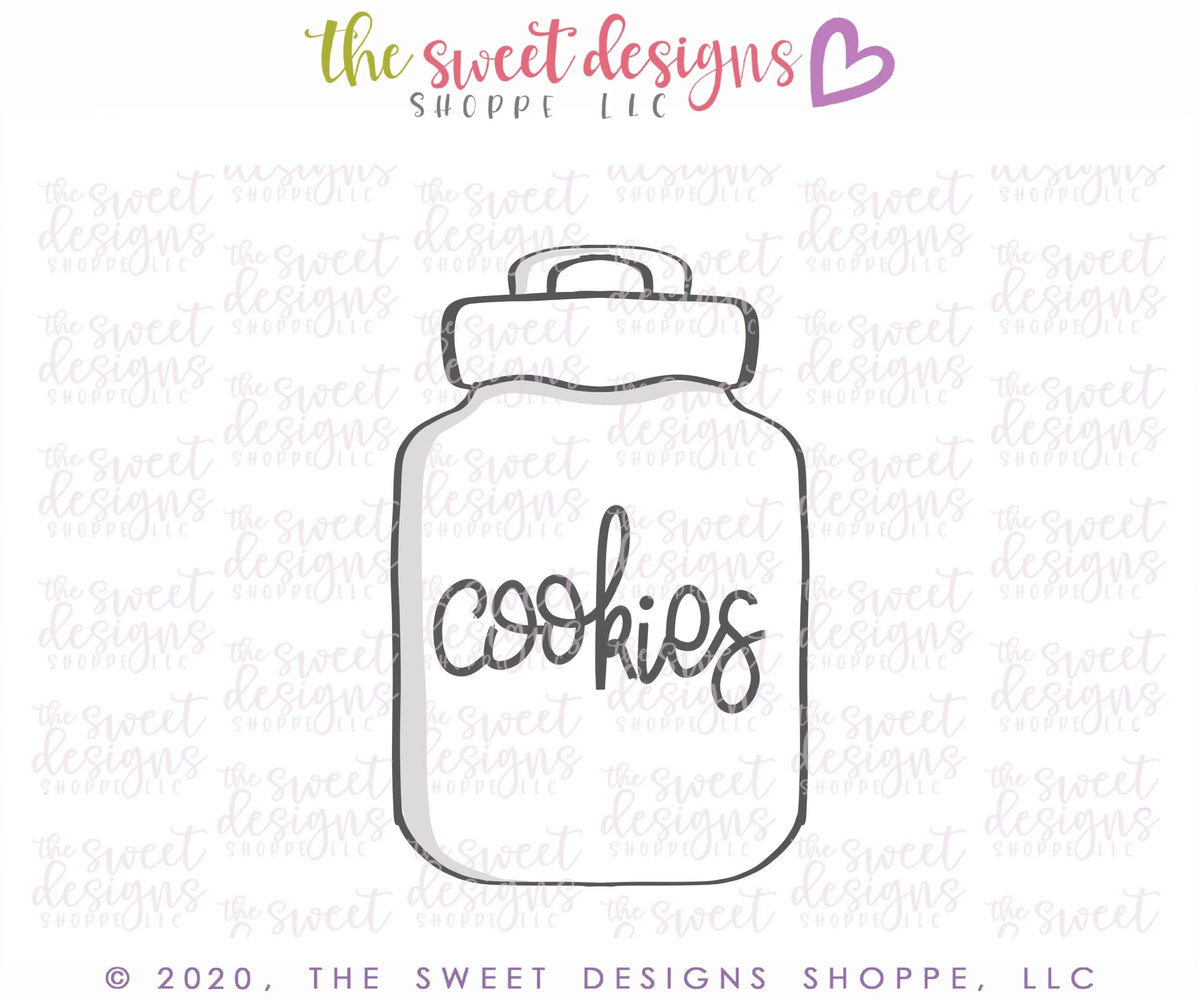 Cookie Cutters - Mrs. Claus Cookie Jar - Cookie Cutter - The Sweet Designs Shoppe - TSDS - - ALL,basic,Basic Shapes,Basic Shapes Love Valentines,BasicShapes,bottle,Christmas,Christmas / Winter,Christmas Cookies,Cookie Cutter,Promocode,Santa,STL,sweets,Valentine,Valentines