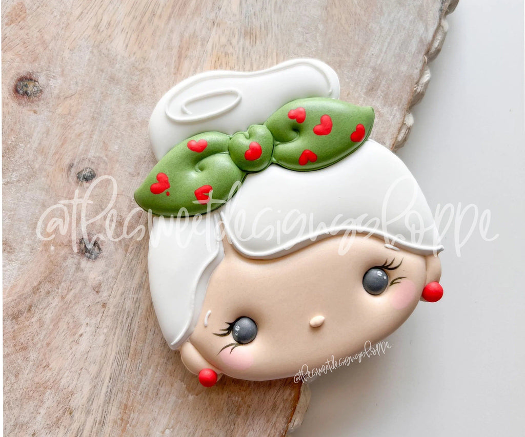 Cookie Cutters - Mrs. Claus Face 2023- Cookie Cutter - The Sweet Designs Shoppe - - ALL, Christmas, Christmas / Winter, Christmas Cookies, Cookie Cutter, MrsClaus, MrsClausFace, Promocode