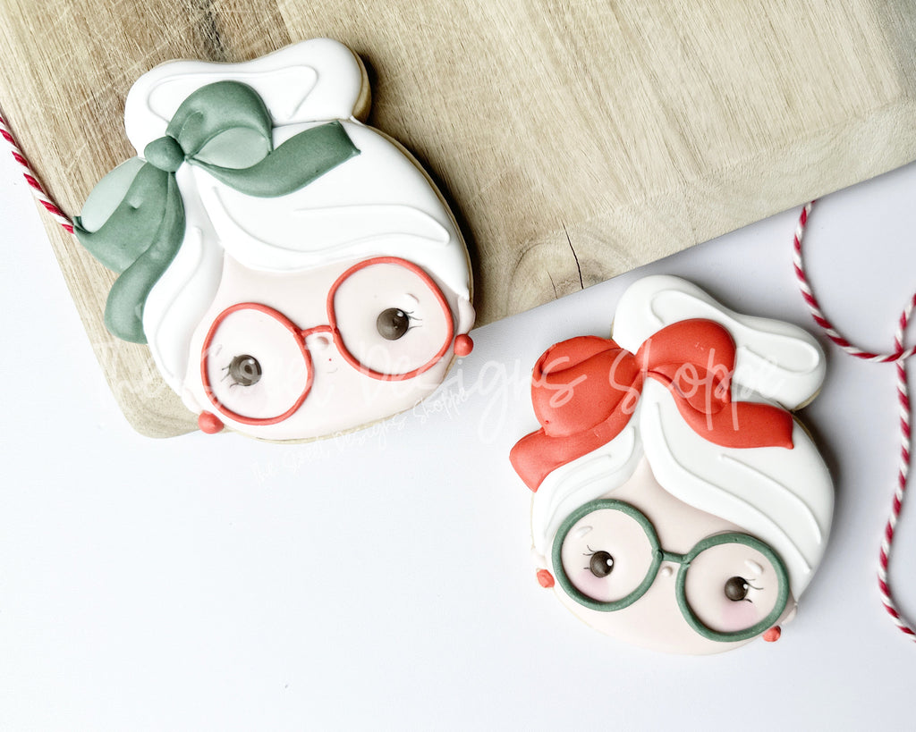 Cookie Cutters - Mrs. Claus Face 2024 - Cookie Cutter - The Sweet Designs Shoppe - TSDS - - ALL,Christmas,Christmas / Winter,Christmas Cookies,Cookie Cutter,Promocode,STL