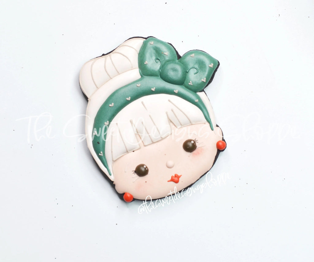Cookie Cutters - Mrs. Claus Face with Headband - Cookie Cutter - Sweet Designs Shoppe - - ALL, Christmas, Christmas / Winter, Christmas Cookies, Cookie Cutter, home, Promocode