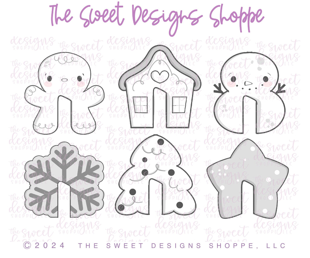 Cookie Cutters - Mug Hugger Christmas Cookie Cutter Set - Set of 6 - Cookie Cutters - The Sweet Designs Shoppe - TSDS - - ALL,Christmas,Christmas / Winter,Christmas Cookies,Cookie Cutter,Mini Set,Mini Sets,Promocode,regular sets,set,sets,STL