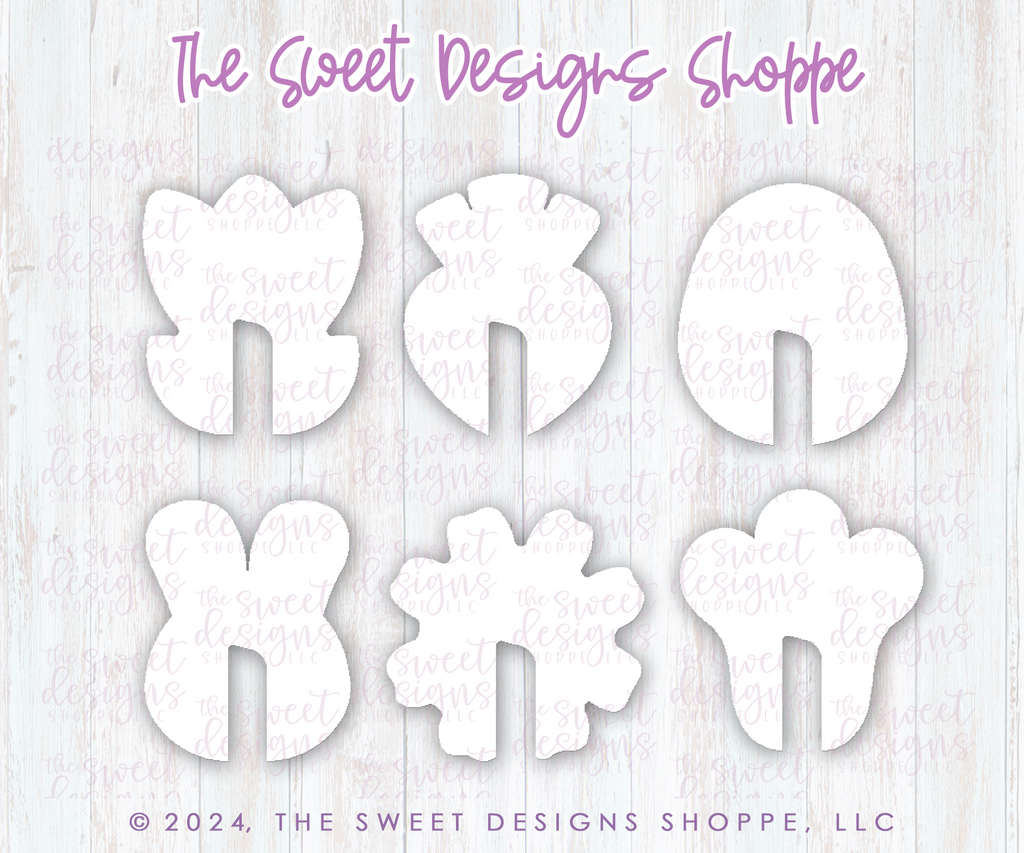 Cookie Cutters - Mug Hugger Easter / Spring Cookie Cutter Set - Set of 6 - Cookie Cutters - Sweet Designs Shoppe - - ALL, Animal, Animals, Animals and Insects, Cookie Cutter, Easter, Easter / Spring, garden, gardening, Mini Sets, Promocode, set