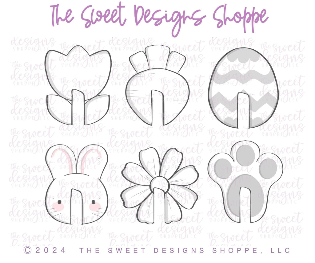 Cookie Cutters - Mug Hugger Easter / Spring Cookie Cutter Set - Set of 6 - Cookie Cutters - The Sweet Designs Shoppe - TSDS - - ALL,Animal,Animals,Animals and Insects,Cookie Cutter,Easter,Easter / Spring,garden,gardening,Mini Sets,Promocode,set,STL