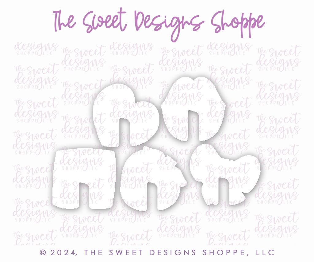 Cookie Cutters - Mug Hugger Valentine's Cookie Cutter Set - Set of 5 - Cookie Cutters - The Sweet Designs Shoppe - TSDS - - ALL,Cookie Cutter,Mini Set,Mini Sets,Promocode,regular sets,set,sets,STL,valentine,Valentines