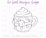Cookie Cutters - Mug with Lights - Cookie Cutter - The Sweet Designs Shoppe - TSDS - - ALL,Christmas,Christmas / Winter,Coffee,Cookie Cutter,Food & Beverages,Food and Beverage,hot chocolate,Promocode,STL