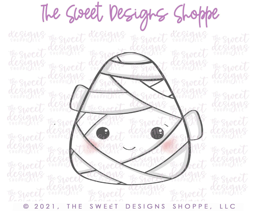 Cookie Cutters - Mummy Candy Corn - Cookie Cutter - The Sweet Designs Shoppe - TSDS - - ALL,Candy corn,Cookie Cutter,Fall / Halloween,Food,Food & Beverages,Halloween,mummy,Promocode,Sweets,trick or treat