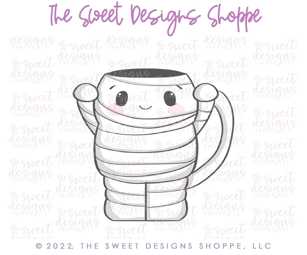 Cookie Cutters - Mummy Mug - Cutter - Sweet Designs Shoppe - - ALL, Baby / Kids, Cookie Cutter, Food, Food and Beverage, Food beverages, halloween, kids, Kids / Fantasy, mug, mugs, Promocode