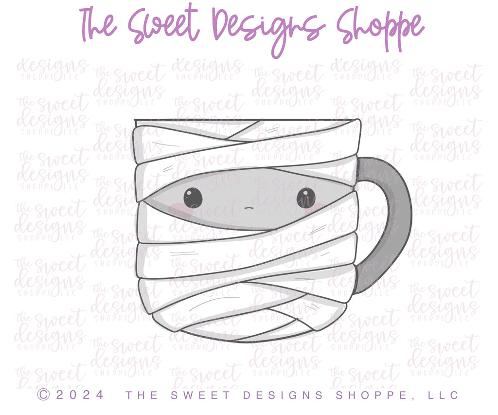Cookie Cutters - Mummy Mug - Cookie Cutter - The Sweet Designs Shoppe - TSDS - - ALL,Cookie Cutter,halloween,Promocode
