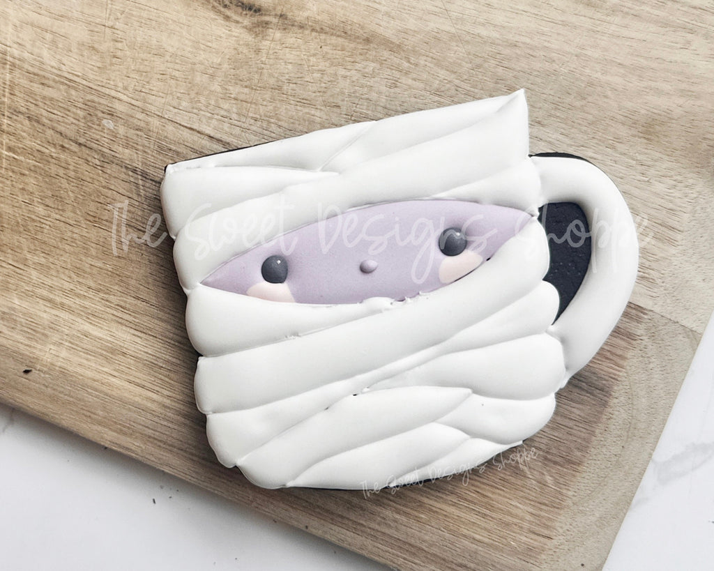Cookie Cutters - Mummy Mug - Cookie Cutter - The Sweet Designs Shoppe - TSDS - - ALL,Cookie Cutter,halloween,Promocode
