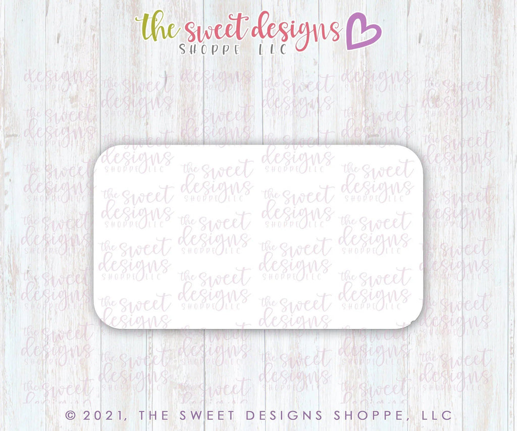 Cookie Cutters - NACHO Rectangle - Cookie Cutter - The Sweet Designs Shoppe - TSDS - - ALL,basic,Basic Shapes,BasicShapes,Cookie Cutter,dad,Father,father's day,grandfather,Plaque,Plaques,PLAQUES HANDLETTERING,Promocode