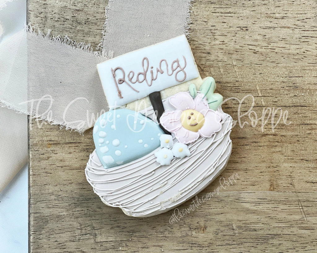 Cookie Cutters - Name Tag Nest - Cookie Cutter - The Sweet Designs Shoppe - - ALL, Animal, Animals, Animals and Insects, bird, chick, chiken, Cookie Cutter, easter, Easter / Spring, egg, eggs, hen, nature, Promocode