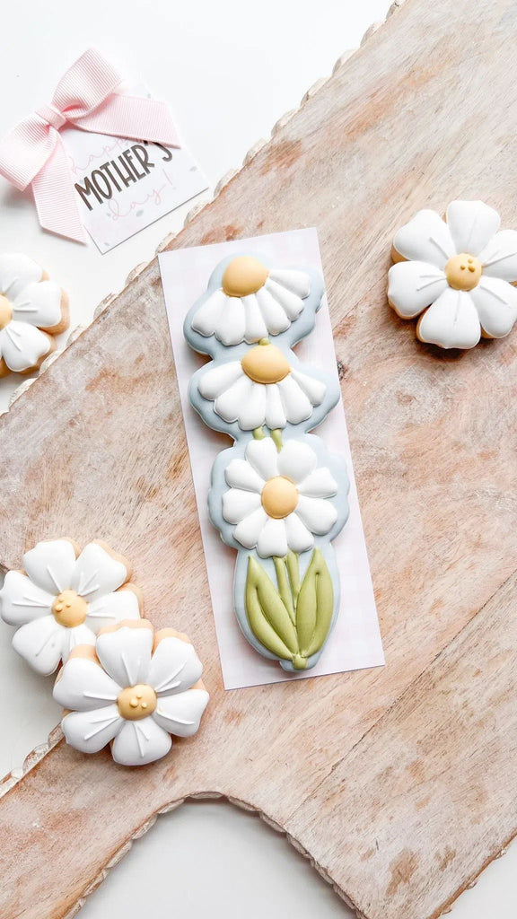 Cookie Cutters - Narrow Skinny Daisies - Cookie Cutter - The Sweet Designs Shoppe - TSDS - - ALL,Cookie Cutter,Daisy,Easter,Easter / Spring,Flower,Flowers,Leaves and Flowers,MOM,mother,Mothers Day,Nature,Promocode,STL,Trees Leaves and Flowers,valentine,valentines,Woodlands Leaves and Flowers
