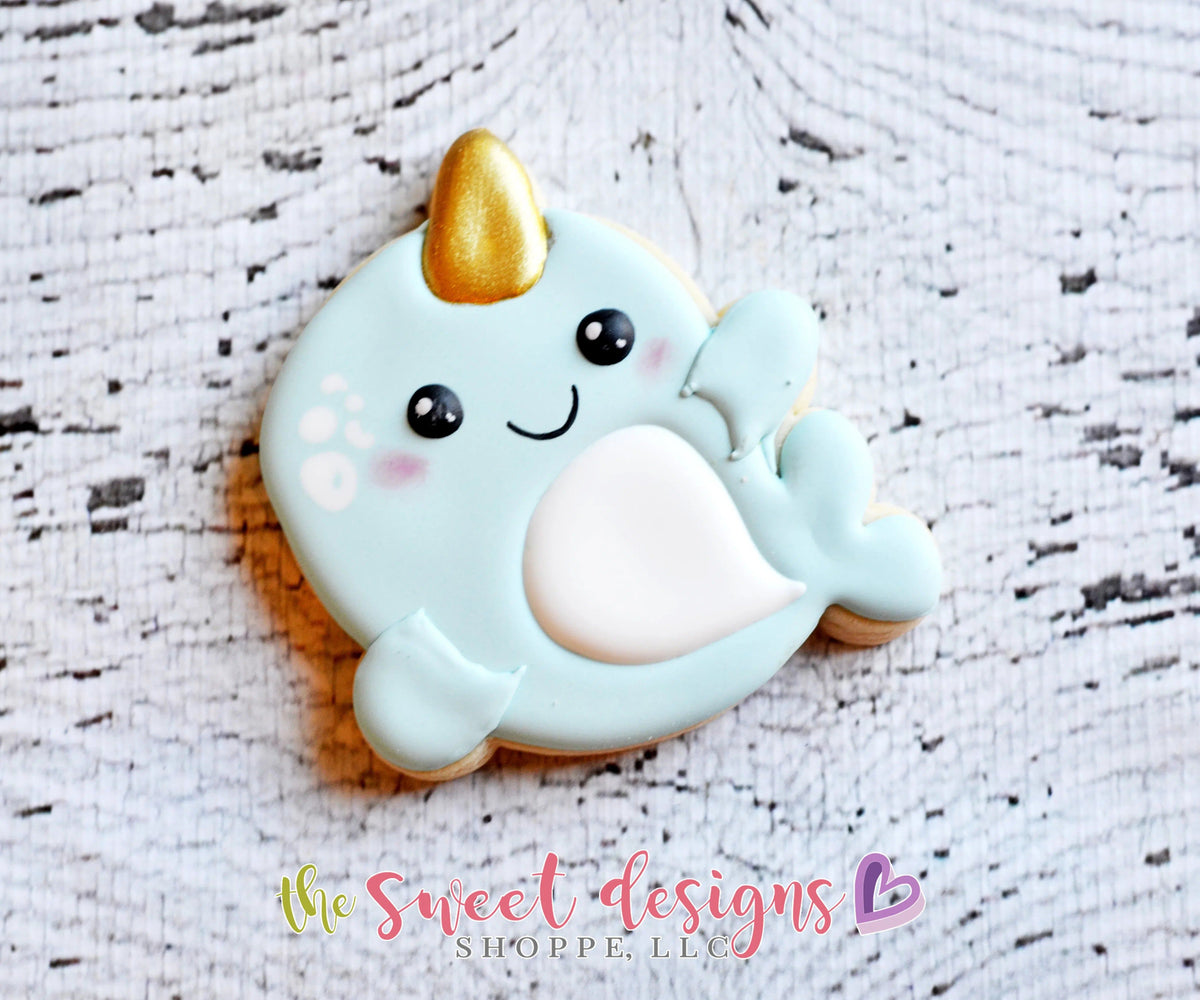 Cookie Cutters - Narwhal - Cookie Cutter - The Sweet Designs Shoppe - TSDS - - ALL,Animal,Animals,Cookie Cutter,fairy,Fantasy,Promocode,STL,summer,under the sea,Valentines