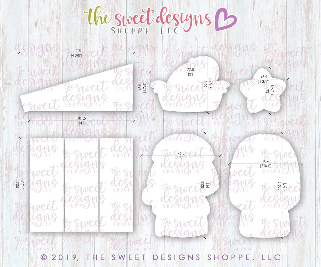 Cookie Cutters - Nativity Platter Set ( 5-1/2" Tall x 8-3/4" Wide) - Cookie Cutter(s) - The Sweet Designs Shoppe - TSDS - - ALL,Christmas,Christmas / Winter,Christmas Cookies,Cookie Cutter,Jesus,Promocode,regular sets,Set,sets,STL