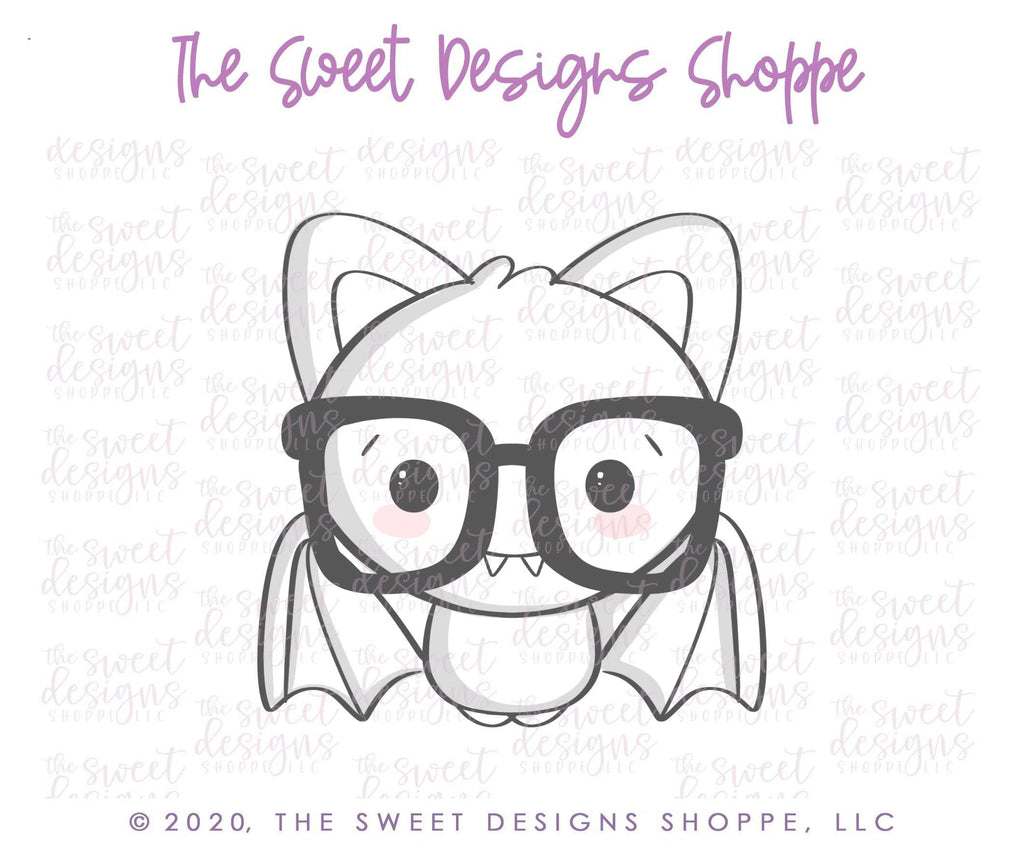 Cookie Cutters - Nerdy Bat - Cookie Cutter - The Sweet Designs Shoppe - - ALL, Animal, Animals, Bat, Cookie Cutter, Customize, Fall / Halloween, halloween, Promocode