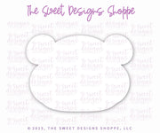 Cookie Cutters - Nerdy Bear - Cookie Cutter - The Sweet Designs Shoppe - TSDS - - ALL,Animals,back to school,Bear,bear face,Cookie Cutter,nerdy bear face,Promocode,School,School / Graduation,school supplies,STL