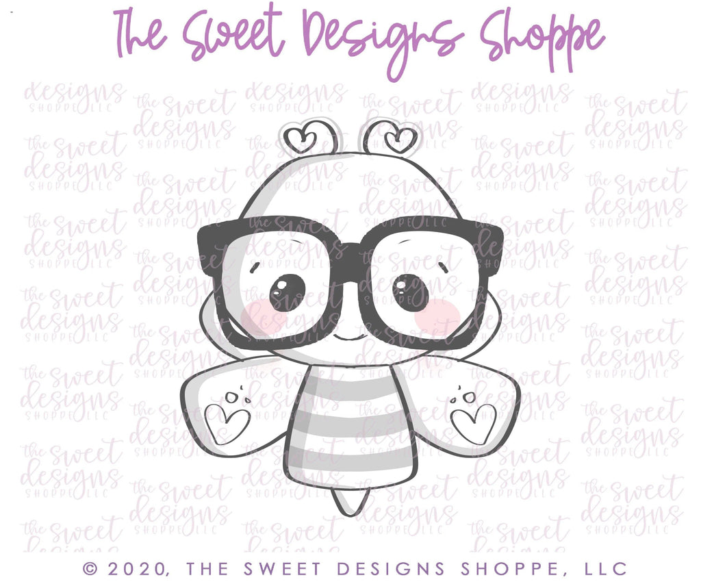 Cookie Cutters - Nerdy Bee - Cookie Cutter - The Sweet Designs Shoppe - - ALL, Animal, Animals, back to school, Cookie Cutter, Grad, graduations, Insects, Promocode, School, School / Graduation, School Bus, school supplies, Valentines